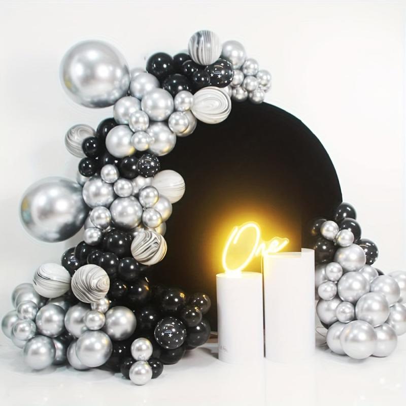 Silvery Balloon Kit Agate Balloon Decoration