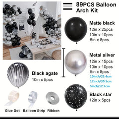 Silvery Balloon Kit Agate Balloon Decoration