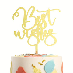 Thank You Wishes Acrylic Cake Topper Farewell Party Decoration