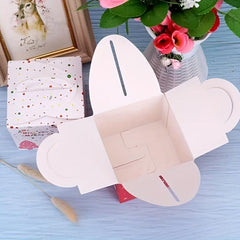 5pcs Christmas Candy Cake Box Dessert Packaging Household Baking Box