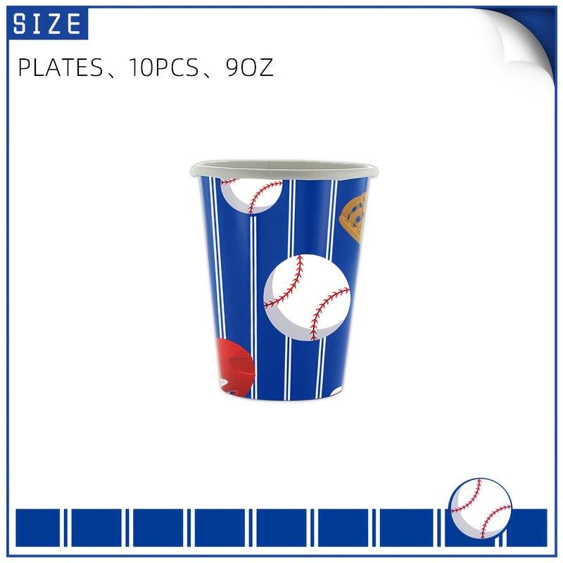 Baseball Themed Party Decorations Set - Tableware & Home Decor
