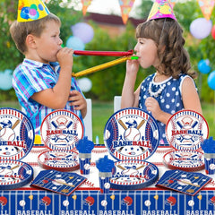 Baseball Themed Party Decorations Set - Tableware & Home Decor