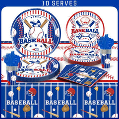 Baseball Themed Party Decorations Set - Tableware & Home Decor