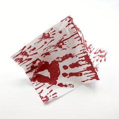 20pcs Halloween Bloody Paper Napkin Scary Blood Handprints