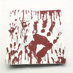 20pcs Halloween Bloody Paper Napkin Scary Blood Handprints
