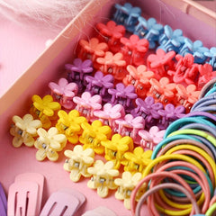 780pcs Girls Hair Accessories Elastic Hair Ties Ponytail Holders Rubber Bands