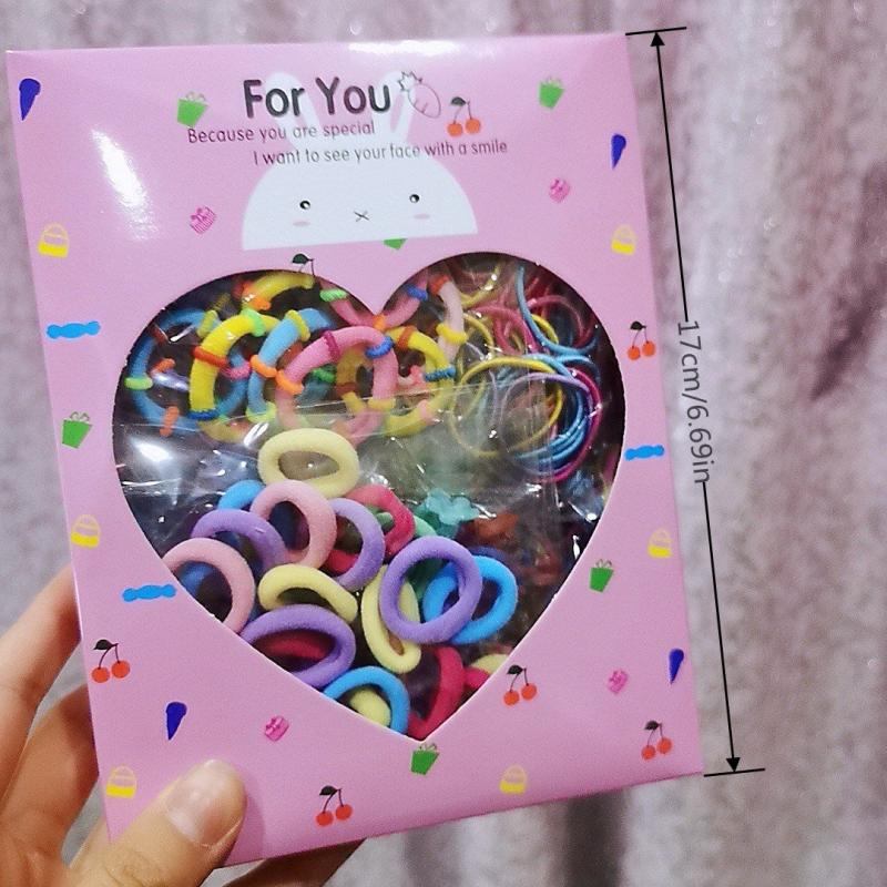 780pcs Girls Hair Accessories Elastic Hair Ties Ponytail Holders Rubber Bands