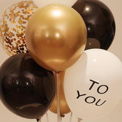 7pcs Birthday Party & Golden Balloon Decor Supplies