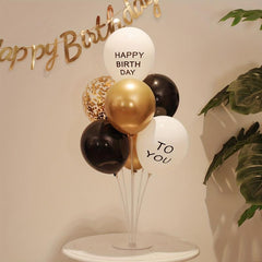 7pcs Birthday Party & Golden Balloon Decor Supplies