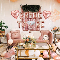 Bride to Be Diamond & Confetti Balloon Kit - Wedding & Bachelorette Party Decor