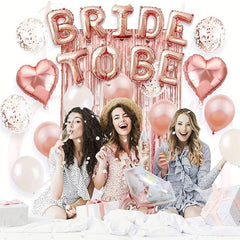 Bride to Be Diamond & Confetti Balloon Kit - Wedding & Bachelorette Party Decor