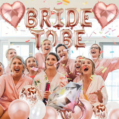 Bride to Be Diamond & Confetti Balloon Kit - Wedding & Bachelorette Party Decor