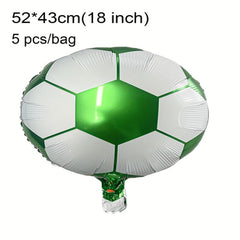 5pcs 18in Football Balloon Sports Theme Party Decorations