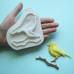 Bird And Branch Silicone Mold Fondant Cake Decoration Chocolate Moulds