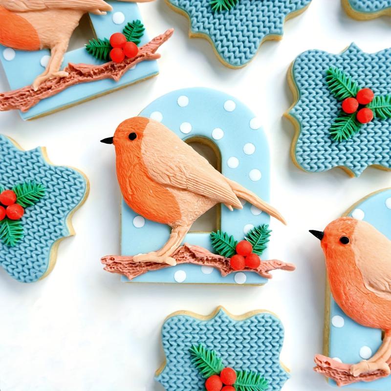 Bird And Branch Silicone Mold Fondant Cake Decoration Chocolate Moulds