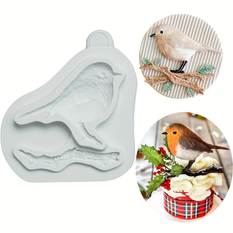 Bird And Branch Silicone Mold Fondant Cake Decoration Chocolate Moulds