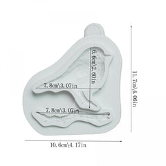 Bird And Branch Silicone Mold Fondant Cake Decoration Chocolate Moulds
