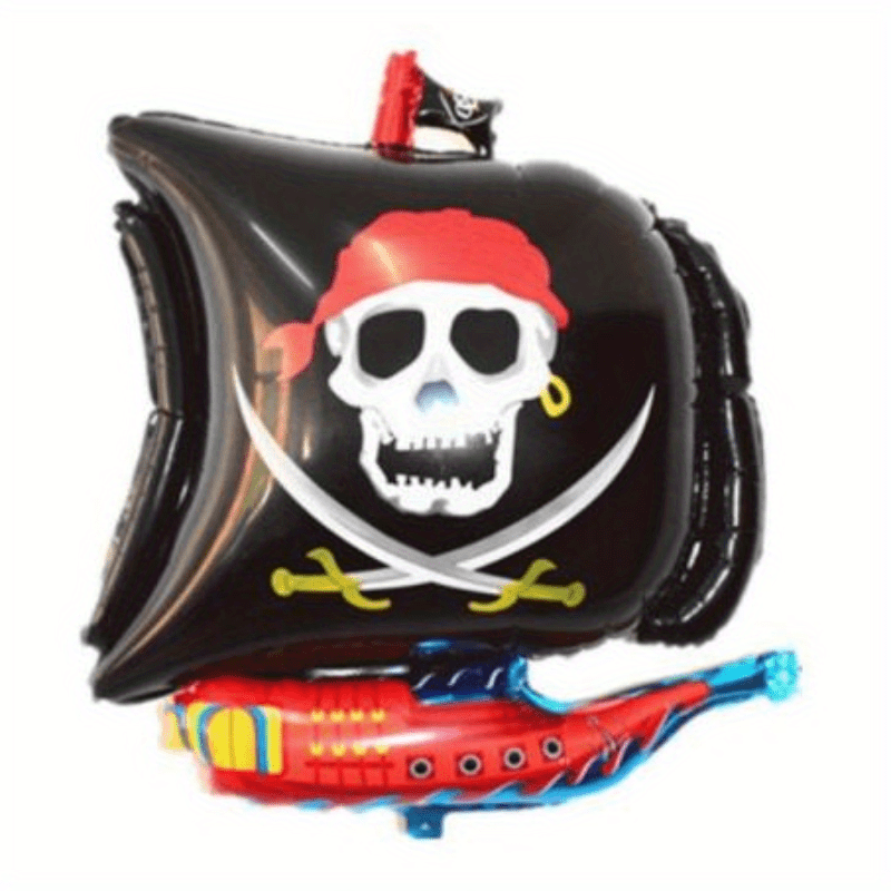 Marine Pirate Shark Aluminum Film Balloon Birthday Decoration