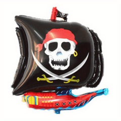 Marine Pirate Shark Aluminum Film Balloon Birthday Decoration