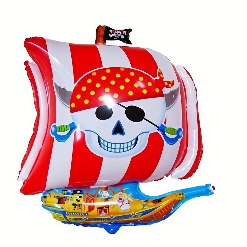Marine Pirate Shark Aluminum Film Balloon Birthday Decoration