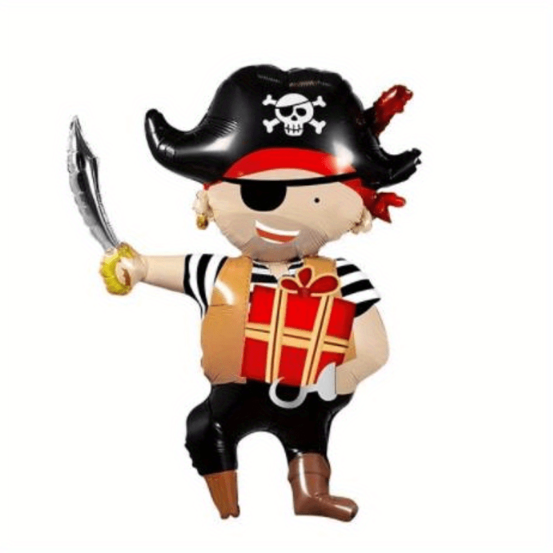 Marine Pirate Shark Aluminum Film Balloon Birthday Decoration