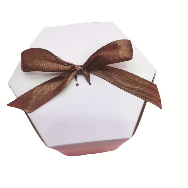 10pcs Transparent Ribbon Folding Paper Box Wedding Candy Packaging Box