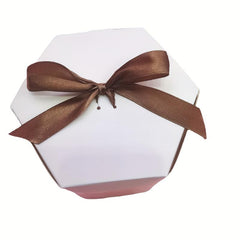 10pcs Transparent Ribbon Folding Paper Box Wedding Candy Packaging Box