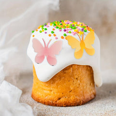 72pcs Edible Multicolor Butterfly Cupcake Toppers Wafer Paper Decorations
