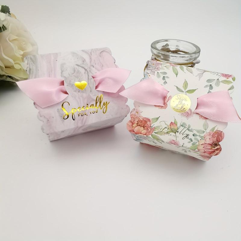10pcs Bronzing Square Box Candy Packaging Box Party Supplies