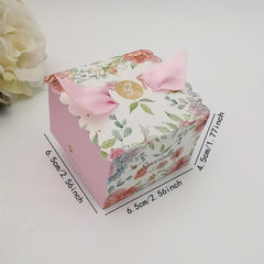 10pcs Bronzing Square Box Candy Packaging Box Party Supplies