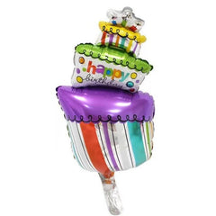 Large Cake Shape Aluminum Balloon Birthday Party Decoration