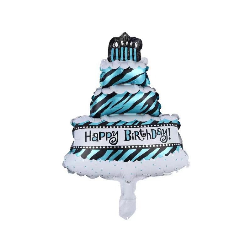 Large Cake Shape Aluminum Balloon Birthday Party Decoration