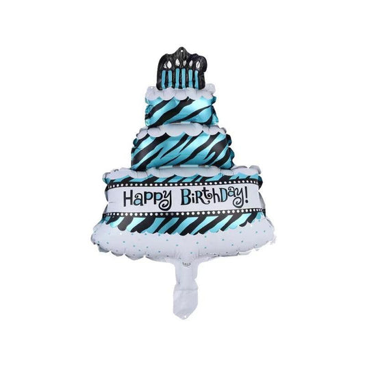Large Cake Shape Aluminum Balloon Birthday Party Decoration