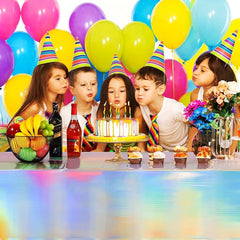 Plastic Laser Holographic Foil Tablecloth 137x274cm