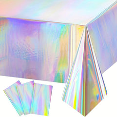 Plastic Laser Holographic Foil Tablecloth 137x274cm