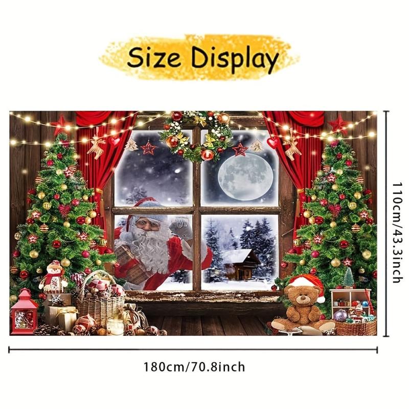 Christmas Decoration Banner 43 3in 70 8in Merry Christmas Banner