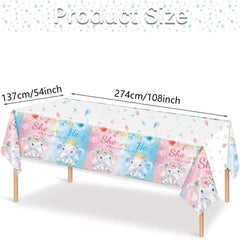 Gender Reveal Baby Baptism Elephant Theme Birthday Yard Party Supplies