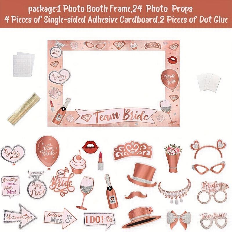 Bride To Be Team Bride Photo Props Set