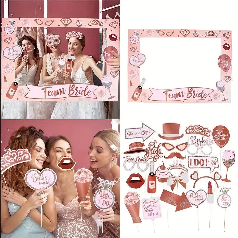Bride To Be Team Bride Photo Props Set