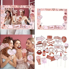 Bride To Be Team Bride Photo Props Set