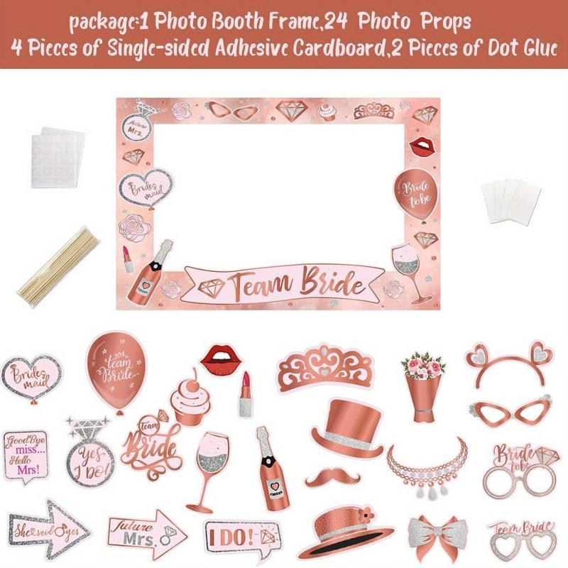 Bride To Be Team Bride Photo Props Set