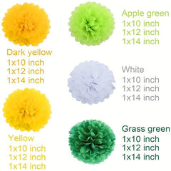 15pcs Colorful Paper Balls Party Decoration Hanging Pom Poms 25 4 30 48 35 56 Cm