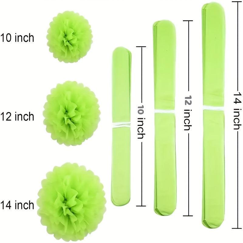 15pcs Colorful Paper Balls Party Decoration Hanging Pom Poms 25 4 30 48 35 56 Cm