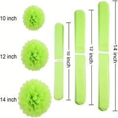 15pcs Colorful Paper Balls Party Decoration Hanging Pom Poms 25 4 30 48 35 56 Cm