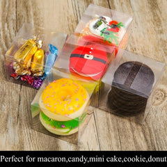Clear Plastic Gift Boxes for Desserts Candy Cookies Perfect for Weddings