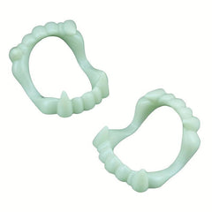 1pc Halloween Grillz Teeth Luminous Denture Funny Props