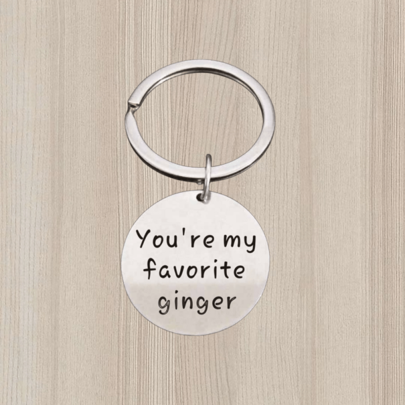 You're My Favorite Ginger Keychain Gift for Boyfriend
