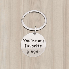 You're My Favorite Ginger Keychain Gift for Boyfriend
