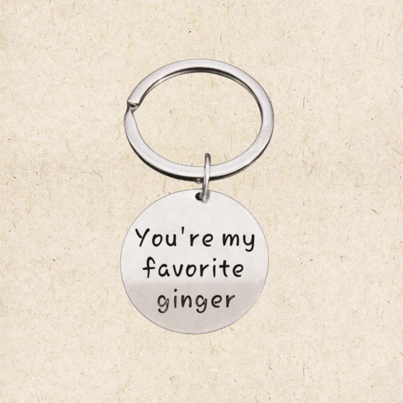 You're My Favorite Ginger Keychain Gift for Boyfriend