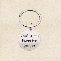 You're My Favorite Ginger Keychain Gift for Boyfriend